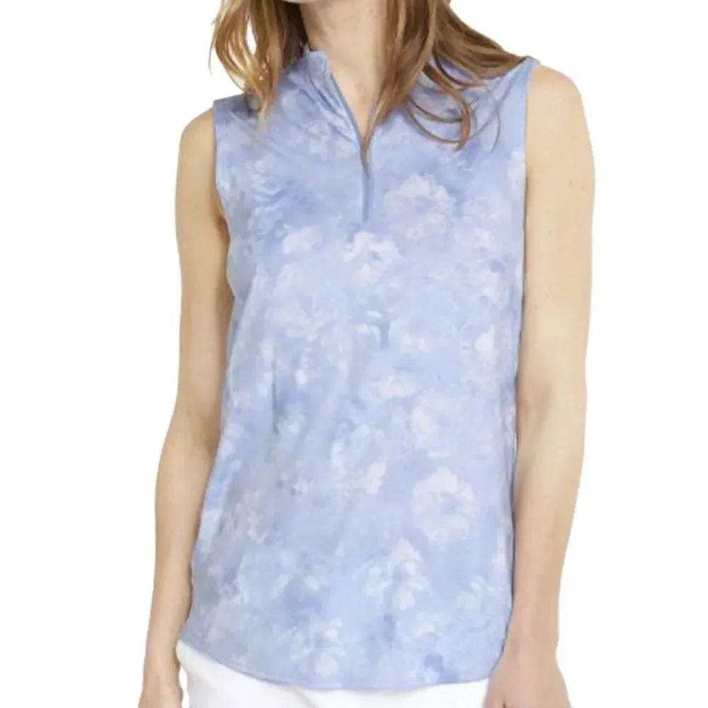 $60 PUMA Women's Harding Sleeveless 1/4 Zip Polo size xs m10